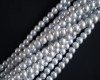 Silver Glass Pearls 6mm